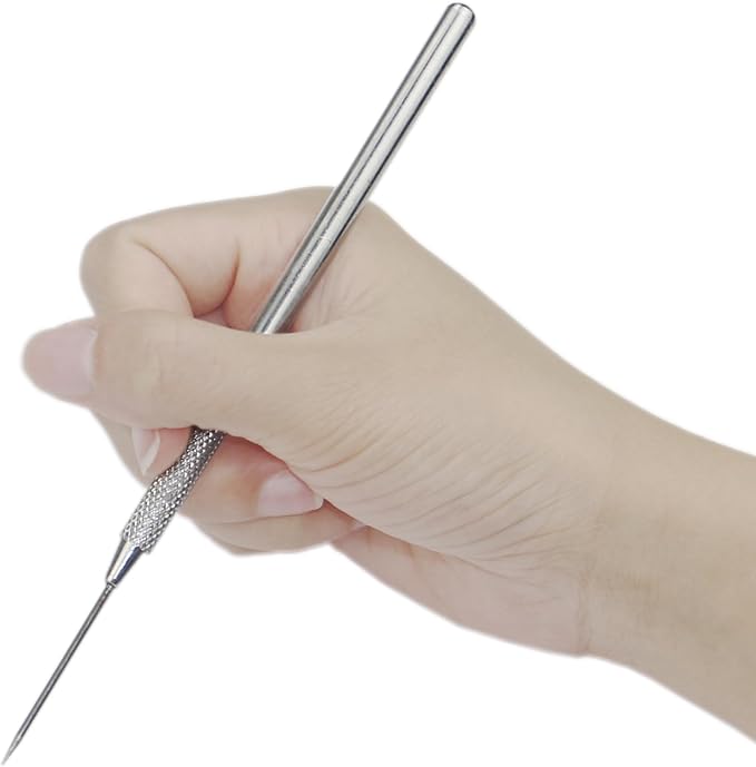 2 in 1 Clay Needle Tools Sculpting Ceramics Pottery Carving Tools for Model Clay Supplies, Ceramic & Pottery Tools Includes Sculpture Feather Pin & Detail Needle Carving Tools Sets, 4PCS, LXLVOUEG
