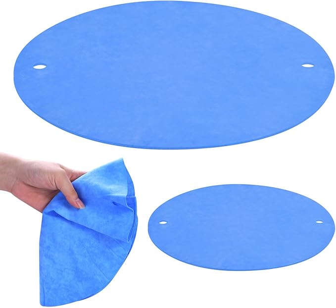 12 inch BatMate for Pottery and Ceramics, LEOLIO Upgraded Round Clay Throwing Cloth for Making Pottery Ceramics, Pottery Machine Accessories (Blue)
