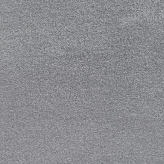 YourFleece Solid No-Sew Throw Fleece Fabric DIY Blanket Making Kit, Make Your Own, Anti-Pill, Gray/Maroon, 50x60 inches