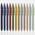 12 Pcs Gel Pens 0.5mm Quick Dry Black Ink Pens Fine Point Smooth Writing Pens, Cute Office and School Supplies Gifts for Women Teacher Students (12 Pcs Morandi and Vintage Gold)