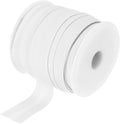 MECCANIXITY 3/4 Inch Single Fold Bias Tape Cotton Continuous Bulk Bias Tape for Sewing, Seaming Quilting Hemming Binding Crafts (White 25 Yards)