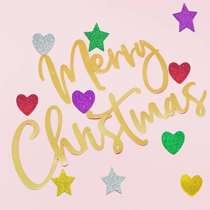 342PCS Heart and Star Foam Glitter Stickers，Self Adhesive Puffy Shapes for Arts & Crafts Supplies,Valentines Day Foam stcky for Greeting Card (342)