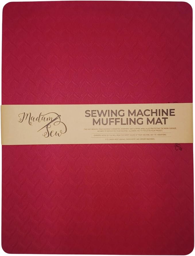 Madam Sew Sewing Mat - Sewing Machine Mat Reduces Vibrations, Movement & Slipping, Perfect Sergers Accessory Gift for Sewing Enthusiasts