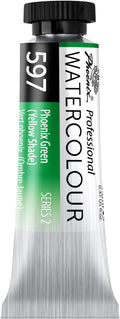 PHOENIX Professional Watercolor Paint Single Tube - 0.47 Fl Oz / 14ml - Phoenix Green(Yellow Shade)