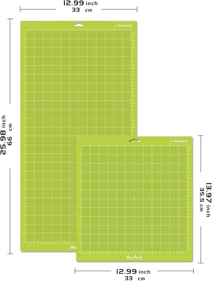 ReArt Cutting Mat - Standard 12x24 Inch 3 Packs and 12x12 Inch 5 Packs