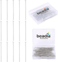 Platinum Plated Flat Head Pins Non Tarnish 40mm 150pcs for Jewelry Making Findings