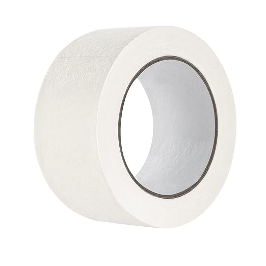 Wide Masking Tape, General Purpose Beige White Painters Tape for Home, Office, School Stationery, DIY Art, Crafts, Labeling (2 Inch X 55 Yard)
