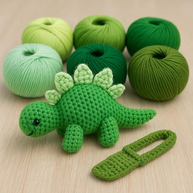 Harmony Cotton Yarn by Yarneverse – 6-Pack Soft Fine Weight (#2) 60% Cotton / 40% Acrylic (50g / 165m Each – Total 300g / 990m) (6, Green Spectrum Collection)