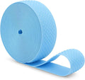 Mandala Crafts 1.5 Inch Elastic Silicone Gripper Tape for Clothing - 10 Yds Dotted Non Slip Elastic Band for Sewing - Light Blue Silicone Flat Fabric Stretchy Ribbon Straps
