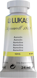 Lukas 1862 Aquarell Artists' Watercolor Tubes, Aureolin 24 ml - Vibrant Professional Grade Watercolor Paint - Easy-to-Wet, Intense Color, Long-lasting - Ideal for Professional Watercolorists