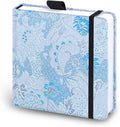 Square 5.1x 5.1"165gsm Colored pencil paint Journal Hardbound 128pgs (64 Sheets Front Back Cold Pressed) Travel for Calligrapher Colored Pencil Sketch Doodles Handmade Cloth Cover Notebook. Silver Blue