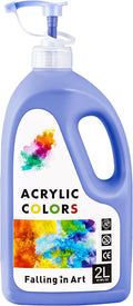 Falling in Art Cabalt Blue Acrylic Paint, Large 67.6Oz Premium Pouring Acrylic Paint, Perfect for Canvas, Wood, Ceramic, and More
