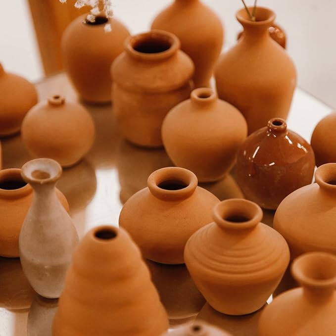 20 lbs Low Fire Pottery Clay - Terra Cotta, Cone 06. Earthware Potters Throwing Clay.Ideal for Wheel Throwing,Hand Building,Firing and More,Pottery Clay for Sculpting,Beginners and Advance