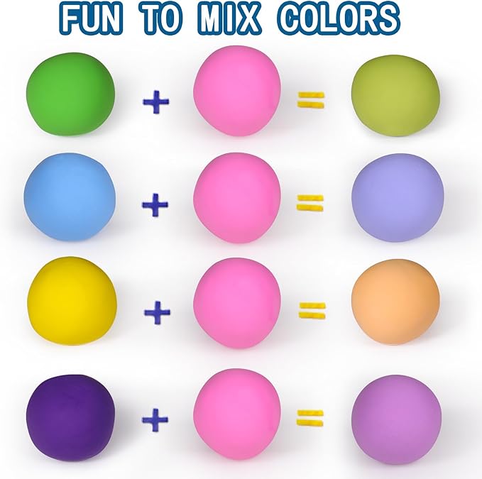 Ifergoo Pink Air Dry Modeling Clay- Moldable Cosplay, Air Dry, Squishy Molding Clay for Adult Arts & Craft Project, Fake Bake, Slime Supplies, 1.1LBS/500G