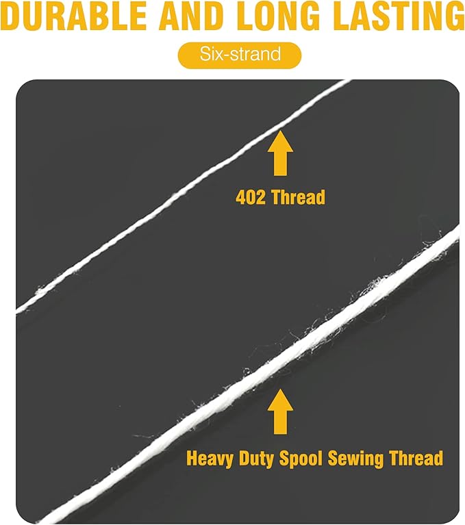 6-Stranded Sewing Thread Heavy Duty Spool Industrial Sewing Thread for Bag Sewing Machine Bag Closer Machine