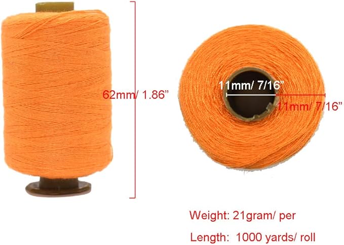 Sewing Thread 24 Colors Sewing Industrial Purpose for Machine and Hand Stitching 1000 Yards Polyester