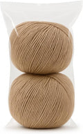 Harmony Cotton Yarn by Yarneverse – 2-Pack Soft Fine Weight (#2) 60% Cotton / 40% Acrylic (50g / 165m Each – Total 100g / 330m) (2, 424)