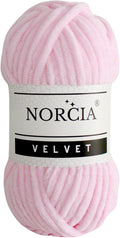 Soft Velvet Yarn Chenille Yarn for Crocheting Super Bulky (100g-3.50oz) (68m-74.3 yds) Baby Blanket Yarn for Knitting Amigurumi Yarn for Crochet Weaving Craft (Baby Pink, 1 Skein)