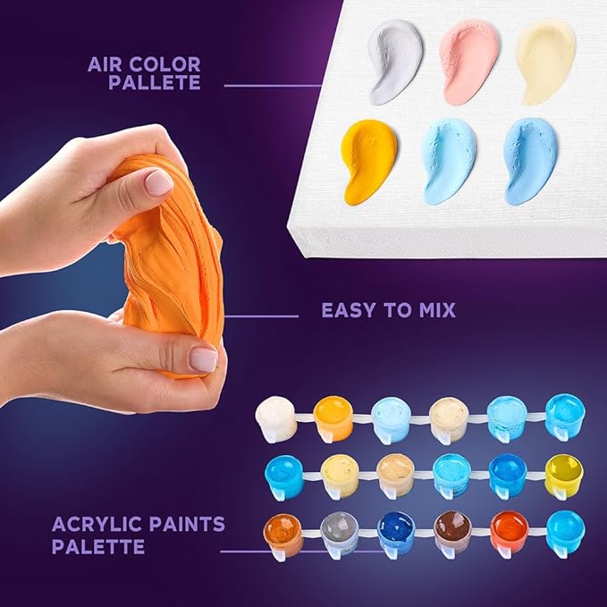 OKTO Art Kit Greetings from Paris | Arts & Crafts DIY Painting with Modeling Claу | Claу Kit for Painting | Painting Kits for Adults for Home Decoration Claу for Adults