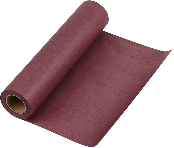 RUSPEPA Wine Red Kraft Paper Roll - 12 inches x 100 feet - Natural Recyclable Paper Perfect for Crafts, Art, Small Wrapping, Packing, Postal, Shipping, Dunnage & Parcel