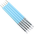 Yocimango-5pcs Silicone Clay Sculpture Tool,Clay Stylus DIY Indentation Tool,Used for DIY handicrafts, Sculpture Pottery, Mixing, Painting, Nail Art