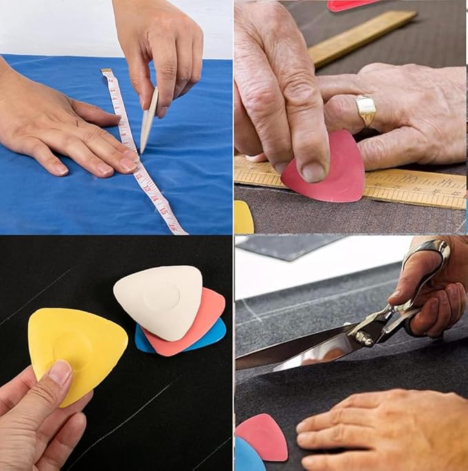 Tailors Chalk 4pcs,Sewing Fabric Chalk and Fabric Markers for Quilting, Craft,Sewing Supplies Accessories
