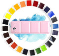Paul Rubens Watercolor Paint Set Artist Grade, 24 Vivid Colors with Portable Metal Box for Artists, Beginners, Hobbyists, Students