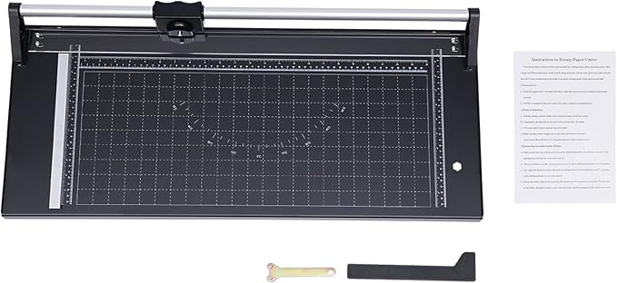 Paper Cutter 24 Inch Manual Precision Rotary Paper Trimmer for Cutting Photo Paper, Film, Art Card Stock, Label