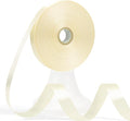 60 Yards Ivory Satin Ribbon 5/8 Inch, Solid Cream Polyester Fabric Ribbon for Gift Wrapping, Crafts, Flower Bouquet, Wedding, Baby Shower, Nursery Party, Festival, Christmas