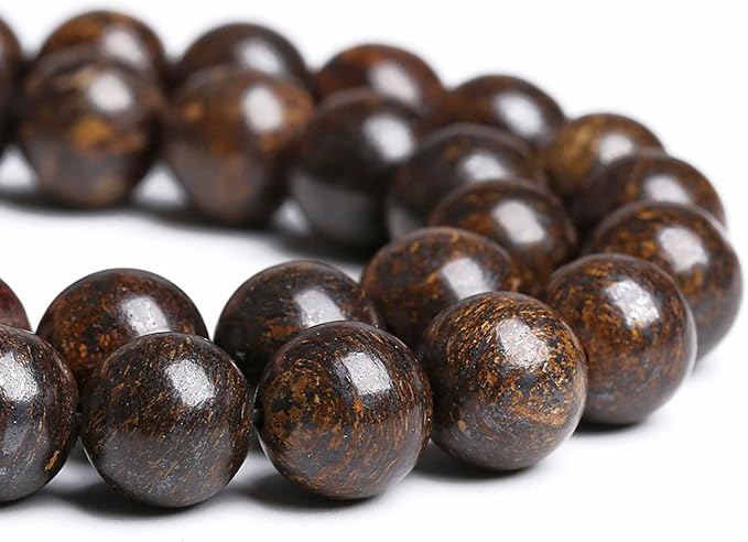 8MM 45PCS Natural Stone Bronzite Gemstone Spacer Loose Beads for Jewelry Making DIY Bracelet Necklace 1 Strand