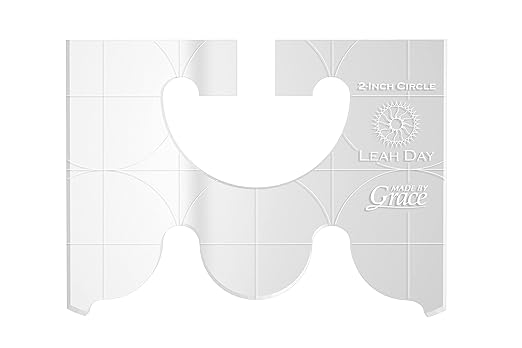 Quilting Ruler Templates for Beautiful Designs and Patterns | Quilting Template | Quilting Ruler from The Grace Company (Circle Ruler)
