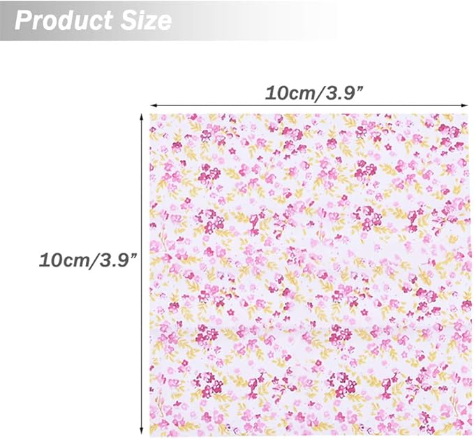 Colored Craft Felt Fabric Patchwork Cotton Sheets 50 Pieces 20 x 20cm,Assorted Color Stiff Sewing Material Squares Nonwoven Patchwork Sewing DIY Craft Polyester Patterned Felt Fabric Sheets