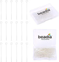 Silver Plated Open Eye Pins Non Tarnish 35mm 150pcs for Jewelry Making Findings