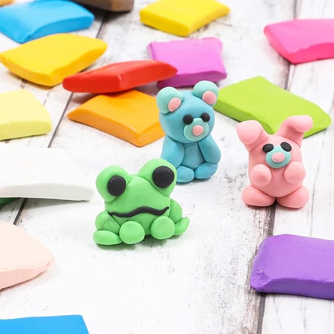 24 Colors Polymer Clay, Oven Bake Modeling for DIY Crafts