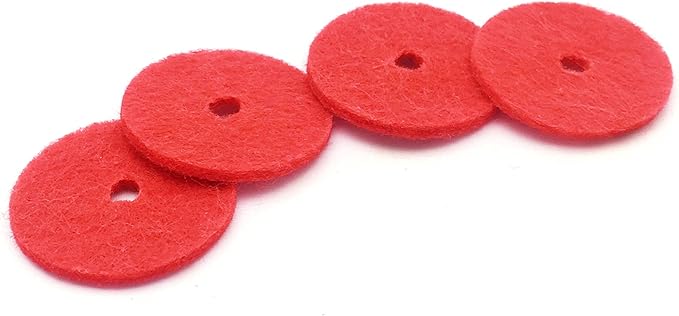 YEQIN 2 Pcs Metal Vintage Domestic Sewing Machine Spool Pins + 1 Pcs Bobbin Winder Tire + 4 Pcs Red Spool Pin Felt Pad for Singer Sewing Machine