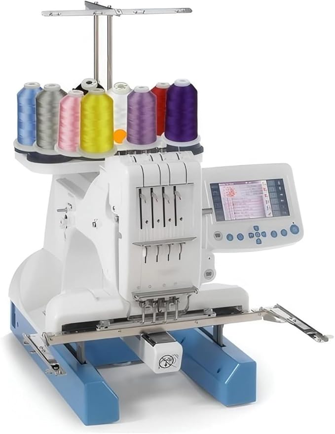 Simthread 5500Yds Embroidery Thread, 5000M High-Yardage 40WT 100% Polyester Thread – 170+ Vivid Colors, High-Speed Rated – Compatible with Brother, Singer, Janome & More - Butternut S024