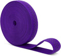 Mandala Crafts 1 Inch Elastic Silicone Gripper Tape for Clothing - 10 Yds Dotted Non Slip Elastic Band for Sewing - Purple Silicone Flat Fabric Stretchy Ribbon Straps