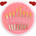 JollMono 30Pack Premium Sewing Needles for Hand Sewing Repair, 6 Sizes Assorted Needles with 2 Threaders, Hand Sewing Needles, Large Eye Stitching Needles, Embroidery Needles, Sewing Sharp Needles