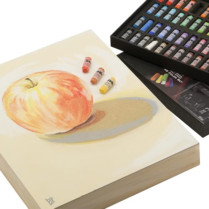 Soho Urban Artist Soft Pastels Set of 120 Unique, Vibrant Colors - Half Stick 1.3" Long, Soft Pastels for Artists, Velvety Texture, Lightfast, Perfect for Layering & Blending