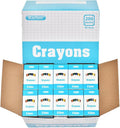 Rarlan Crayons Bulk, 6 Colors, 200 Boxes, 1200 Count Crayons