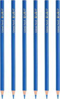 PATIKIL Medium Blue Colored Pencils Set,6 Pcs Oil Color Pencils Wooden Coloring Drawing Pencil for Artists Art Painting