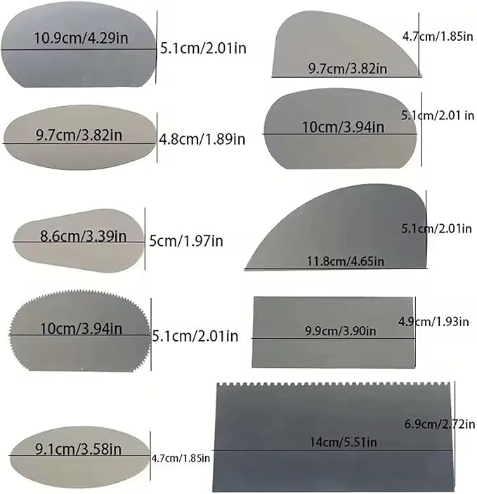 20PCS Stainless Steel Pottery Tools Clay Sculpting Tool Pottery Ribs Serrated Scraper Crafts Tool Pottery Trimming Tools Ceramic Tools Sculpture Modeling Cutter Scraper Ceramics Sculpting Tools