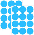2" Round Large Colored Removable Stickers Labels - Blue,Pack of 300