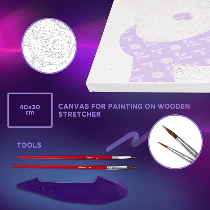 OKTO Art Kit Fashion Corgi | Arts & Crafts DIY Painting with Modeling Claу | Claу Kit for Painting | Painting Kits for Adults for Home Decoration Claу for Adults