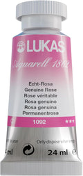 Lukas 1862 Aquarell Artists' Watercolor Tubes, Genuine Rose 24 ml - Vibrant Professional Grade Watercolor Paint - Easy-to-Wet, Intense Color, Long-lasting - Ideal for Professional Watercolorists