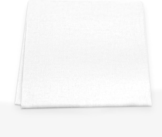 3 Pieces 18 x 21 Inches Cotton Fabric Precut Quilting Fabric Bundles Solid Colors Layer Cakes Quilt Material for DIY Craft Sewing Embroidery (White)