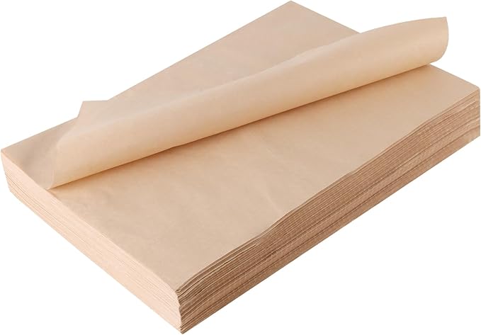 SINJEUN Brown Packing Paper Sheets, Folded Kraft Packing Paper Sheets, Size Total: 15" X 656' with 11" Perforations for Moving Cushioning Wrap Shipping Packaging ﻿