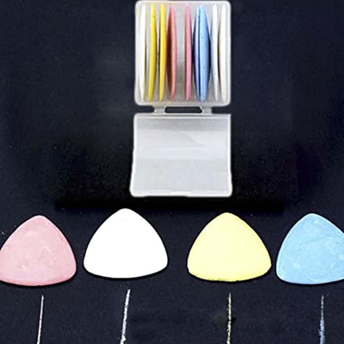 10Pcs Sewing Fabric Chalk, Triangle Tailors Chalk, Fabric Markers, Sewing Supplies for Quilting Sewing Supplies Accessories,Sewing Tools
