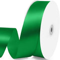 1-1/2" x 100 Yards Satin Ribbon - Wide Silk Green Ribbon with Spool - Ideal for Gift Wrapping, Floral Bouquets, Crafts, Wedding Party Decorations, Christmas and Sewing Projects