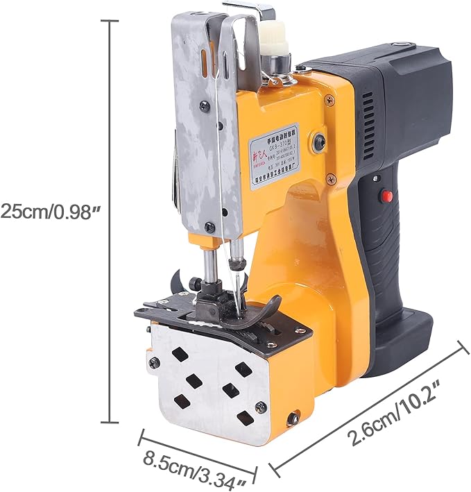 Bag Sewing Machine,36V Portable Electric Bag Stitching Closer Sack Seal Sewing Machine Home& Commercial 7-10mm Needle Distance Seal Sewing Tool for Woven Bags, Express Bags, Rice Bags